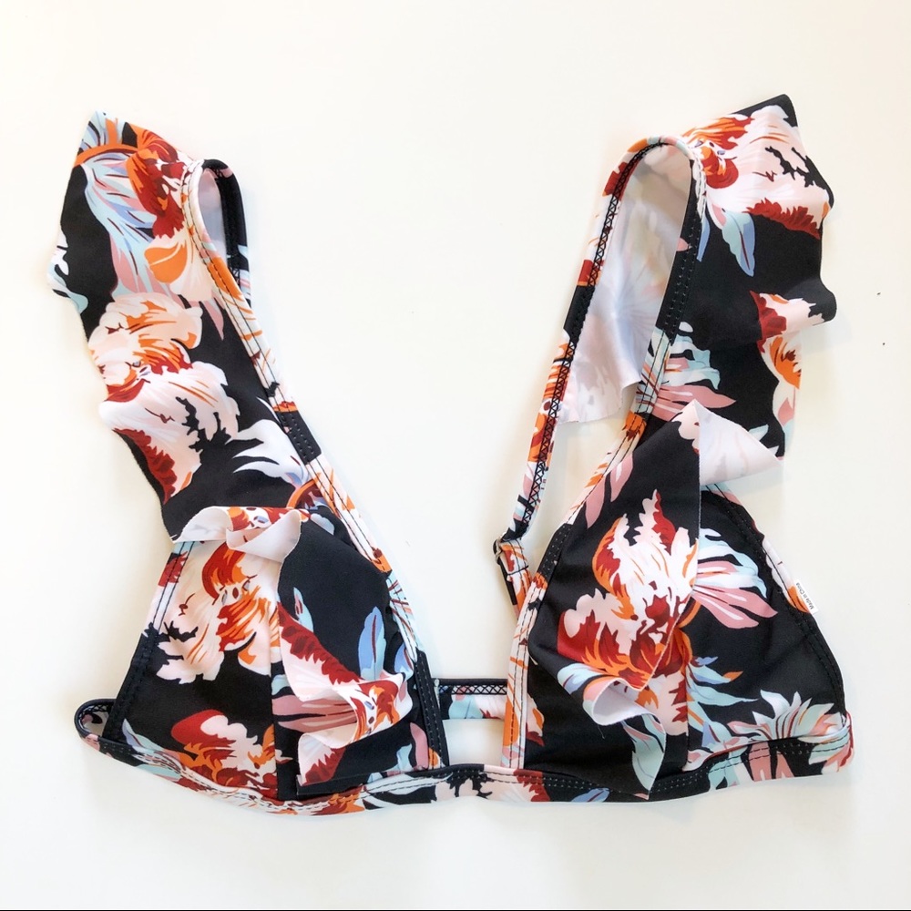 Floral Ruffle Bikini Small - Picture 3 of 7
